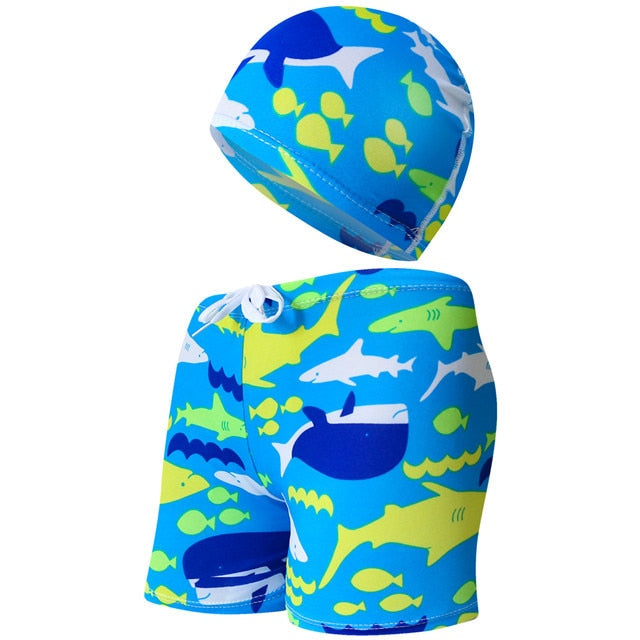 Chlapčenské plavky s kúpacou čiapkou