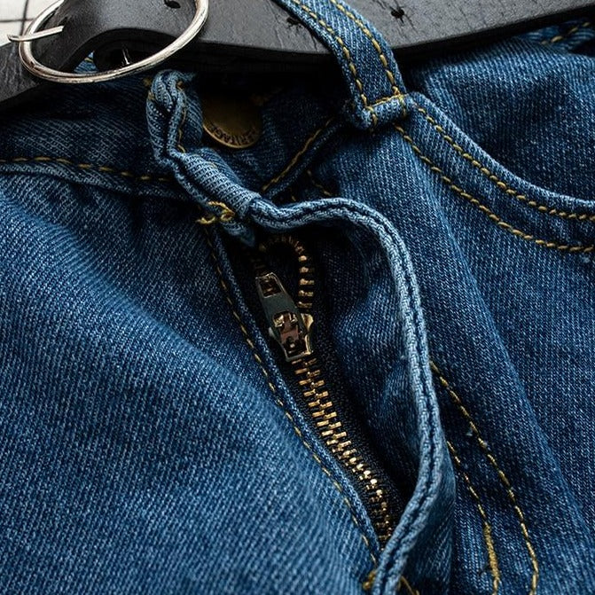 Dámske džínsové šortky s vysokým pásom