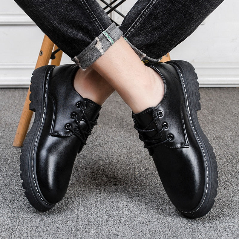 Pánske čierne zimné topánky