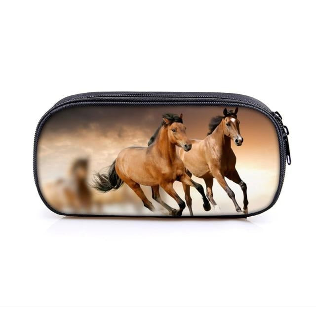 Kozmetická taštička s koňmi