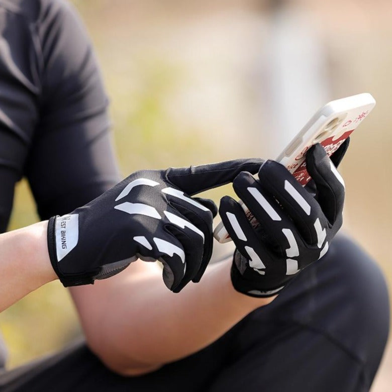 Cyklistické dotykové rukavice