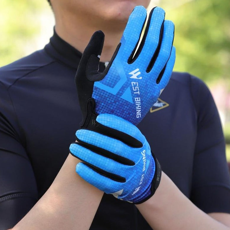Cyklistické dotykové rukavice