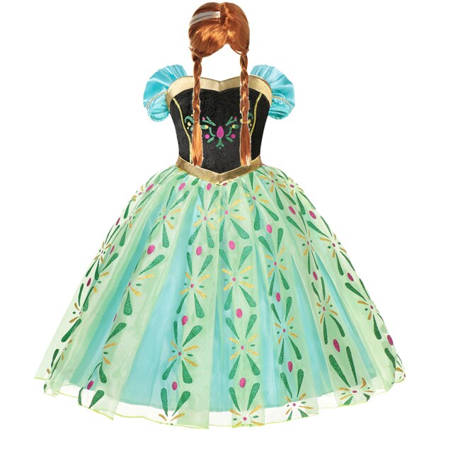 Dievčenský kostým na Halloween Anna z Frozen