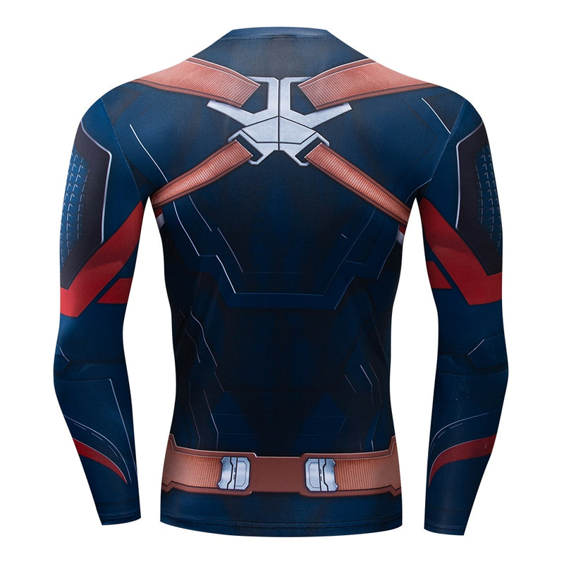 Pánske elastické tričko Captain America