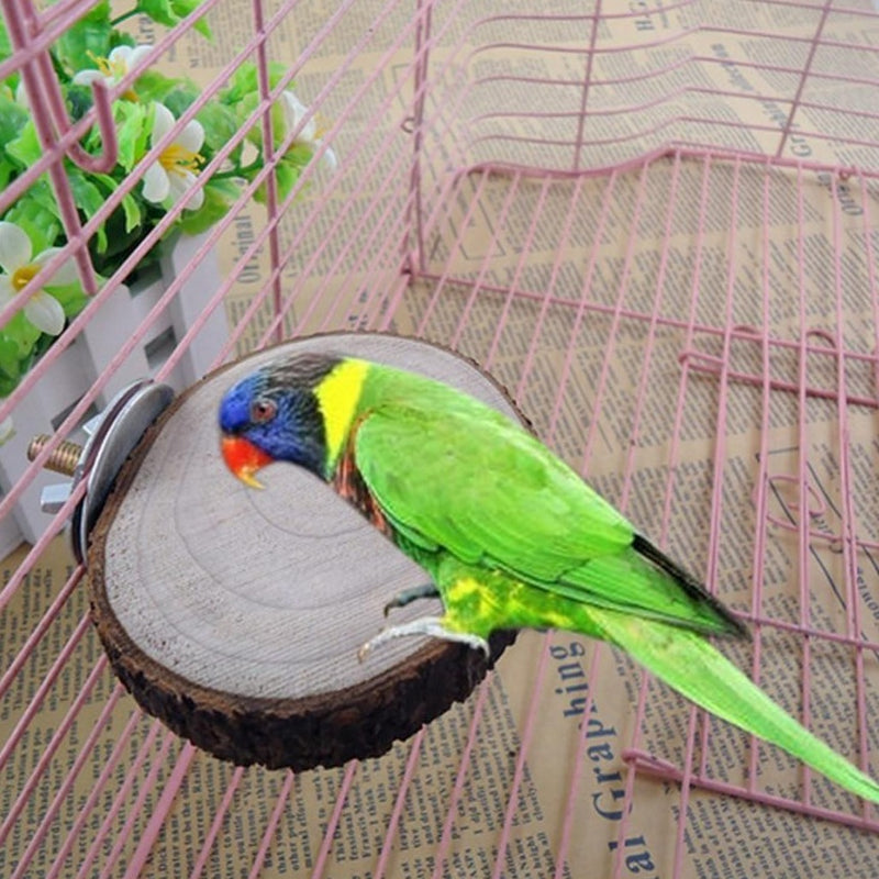 Drevené posedenie pre papagája