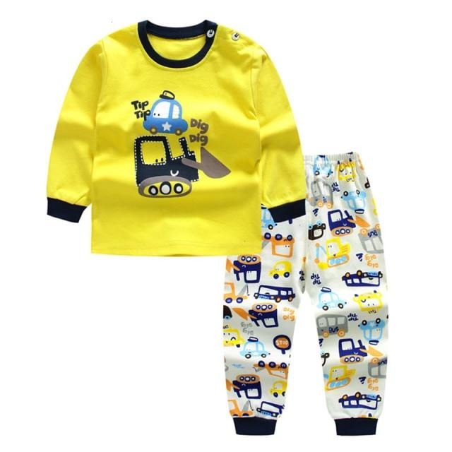 Bavlnené detské pyžamo s dlhým rukávom