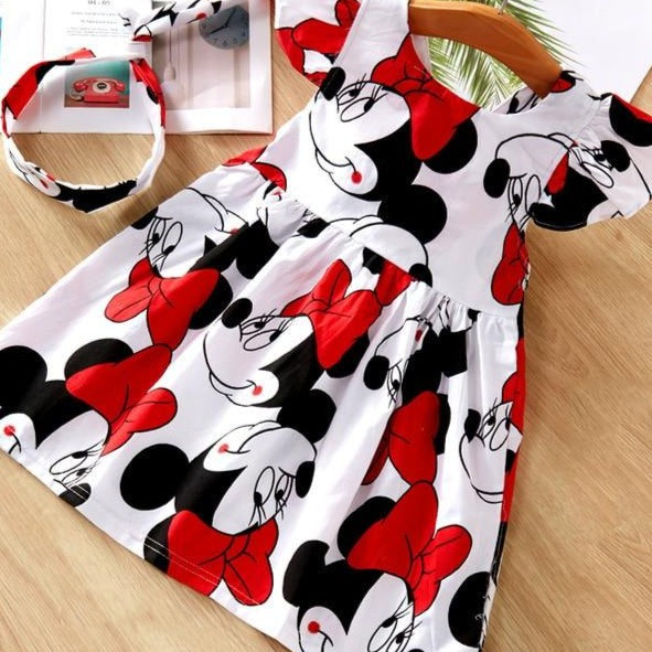 Dievčenské šaty s Minnie Mouse