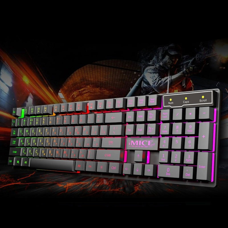 Herná klávesnica a myš s RGB podsvietením