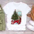 Dámske tričko s vianočným obrázkom