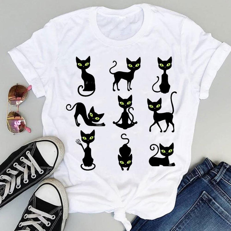 Dámske tričko s mačkami (Výpredaj)