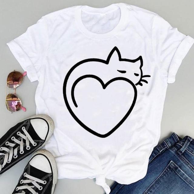 Dámske tričko s mačkami