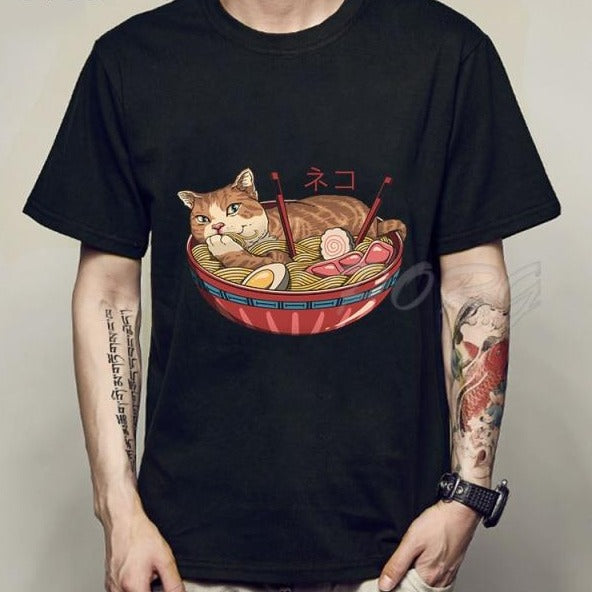 Pánske tričko s mačkou Catana
