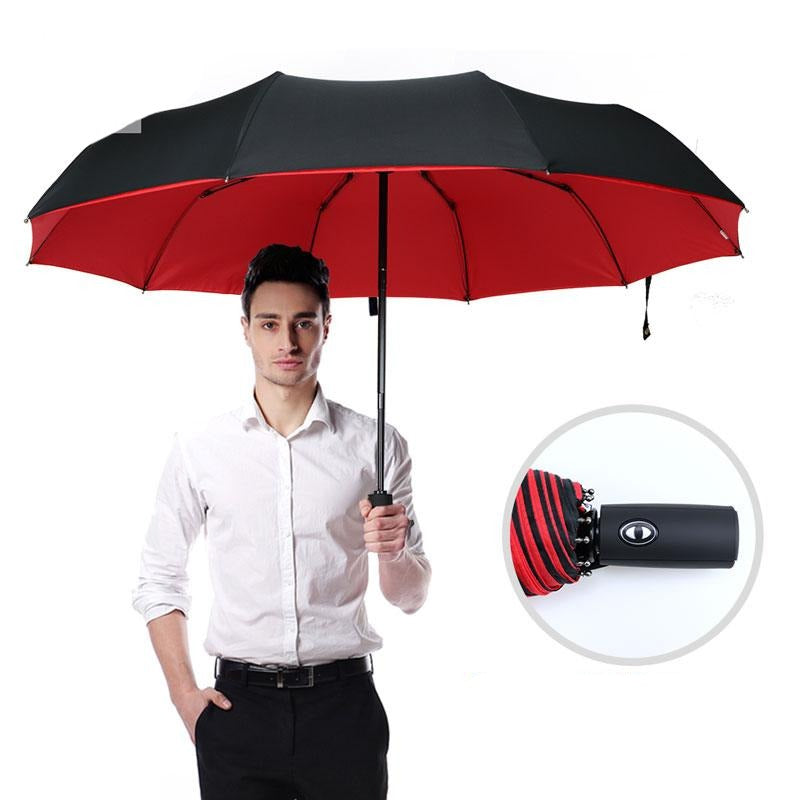 Dvojvrstvový odolný automatický dáždnik