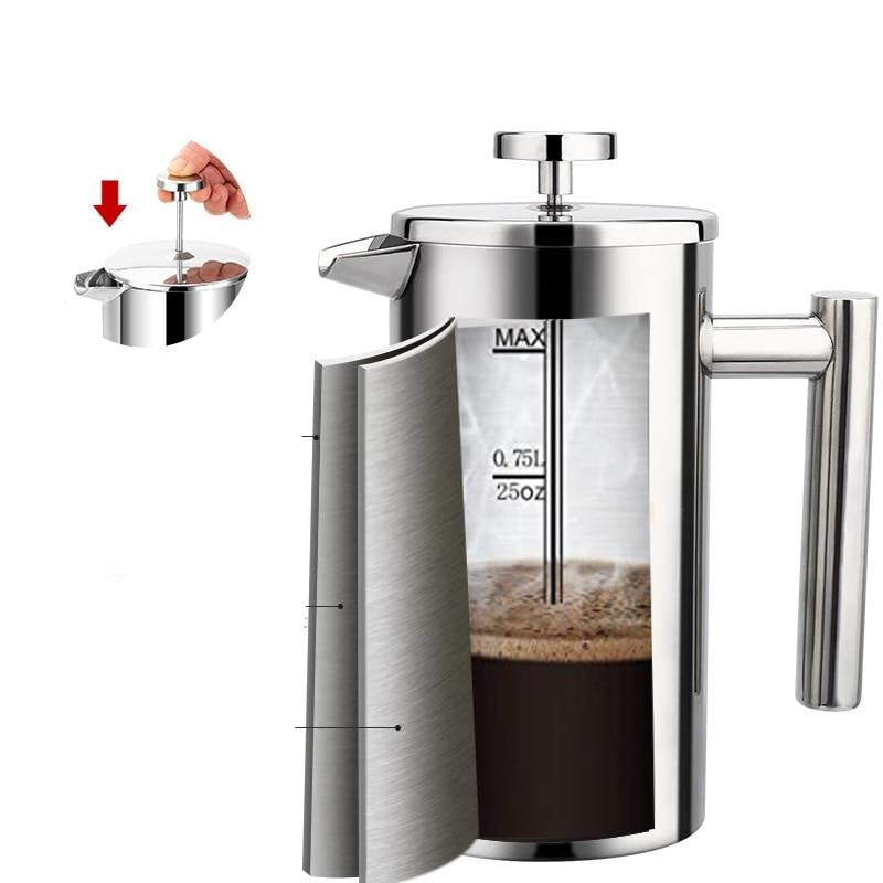 Nerezový French Press na kávu