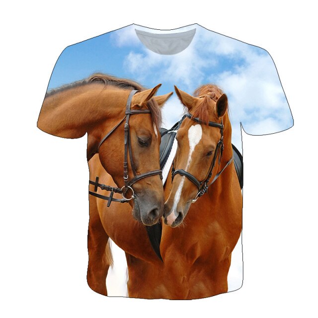 Pánske tričko s koňmi