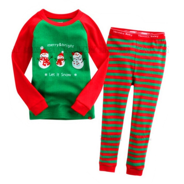 Dvojdielne detské pyžamo s vianočnou potlačou