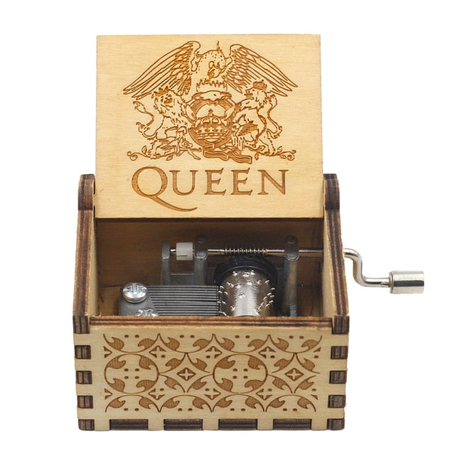Drevená hracia skrinka Queen