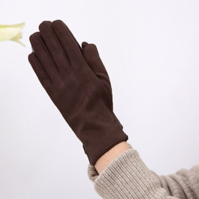 Dámske semišové rukavice