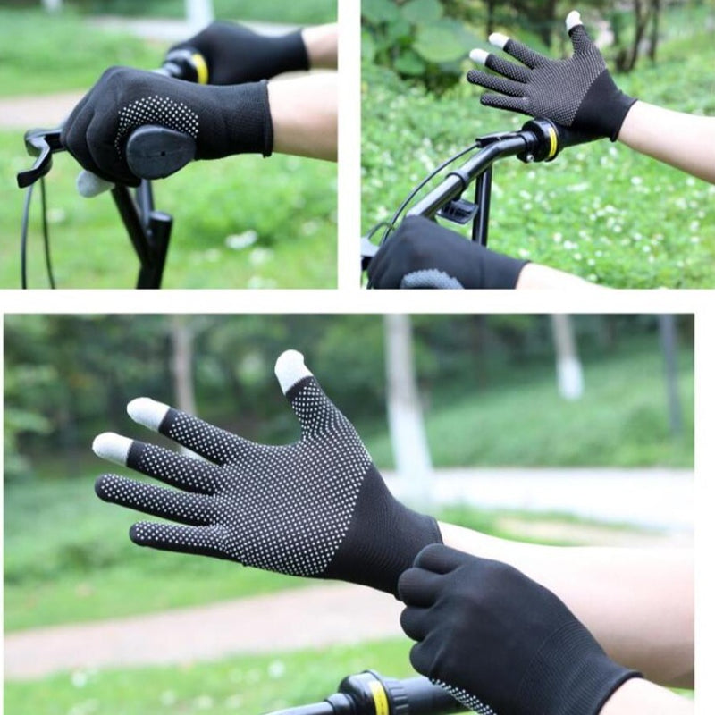 Letné dotykové cyklistické rukavice