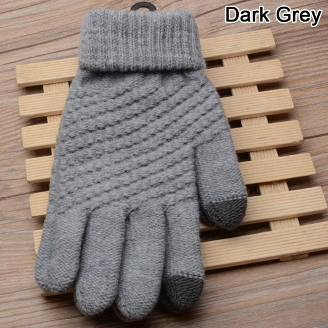 Dámske chlpaté zimné rukavice
