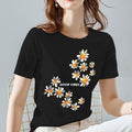 Dámske tričko s potlačou kvetov
