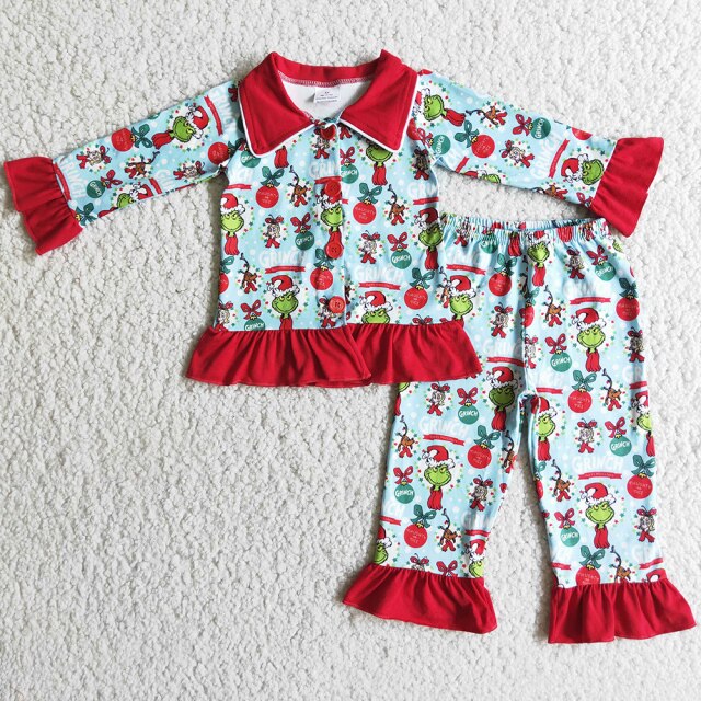 Detské pyžamo s vianočným Grinčom
