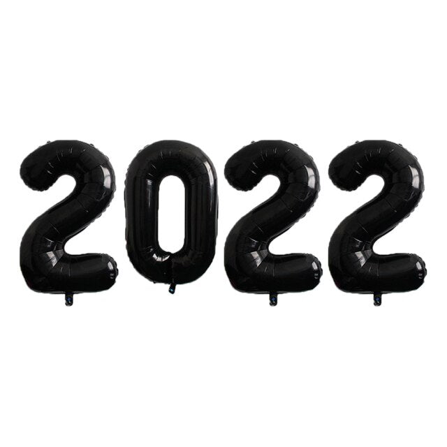 Balónové čísla 2022 na Silvestra