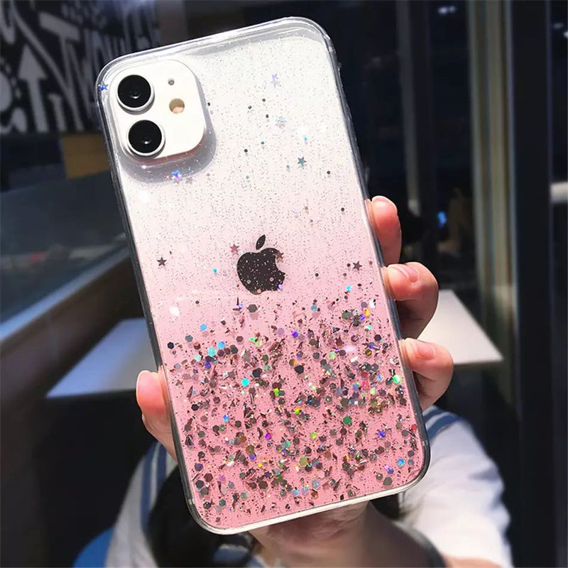 Glitrový obal na iPhone 13 12 Pro 11 Pro Max XS Max XR X 7 8 Plus 12Mini SE