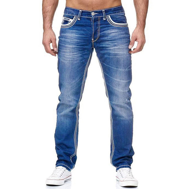 Pánske džínsy so spraným efektom