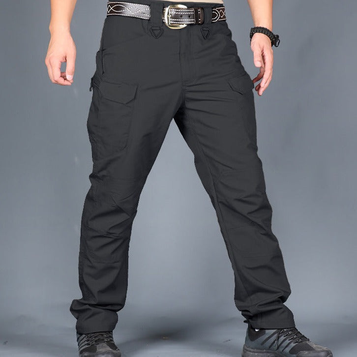 Pánske maskáčové nohavice elastické s viacerými vreckami