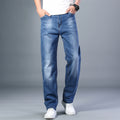 Pánske bavlnené strečové rovné džínsy