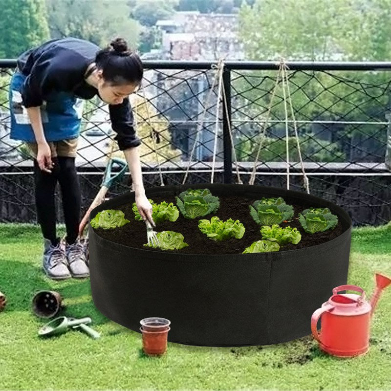 Záhradné vrecia na pestovanie z okrúhlej plsti