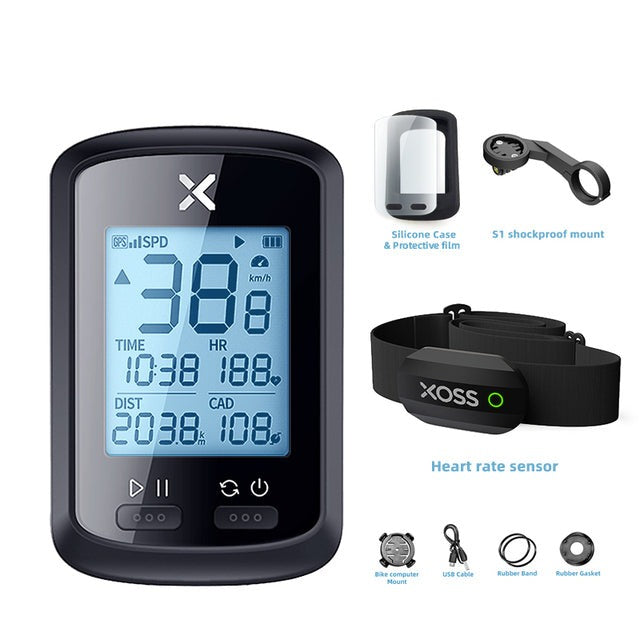 Cyklistický tachometer XOSS G plus G