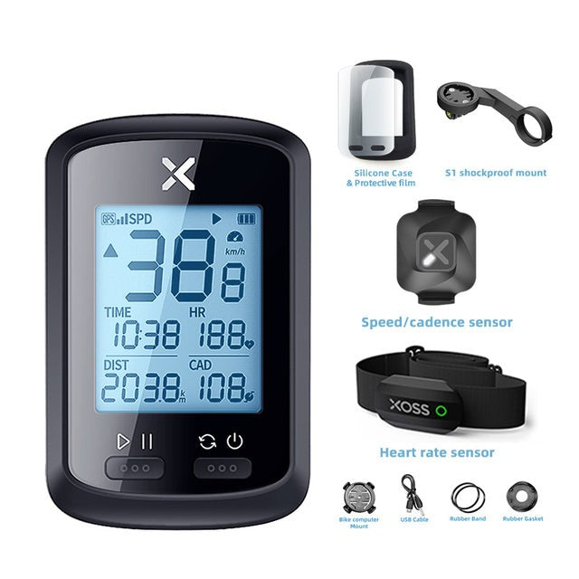 Cyklistický tachometer XOSS G plus G