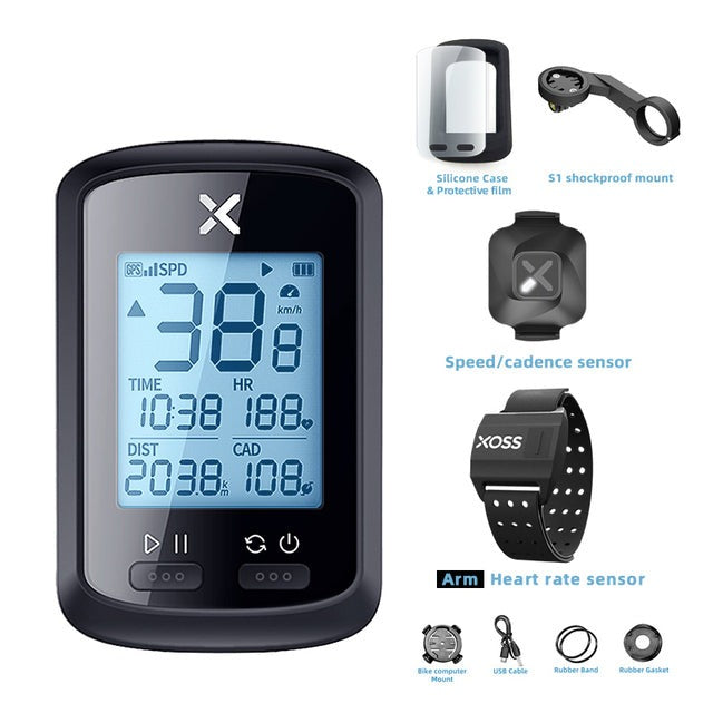 Cyklistický tachometer XOSS G plus G