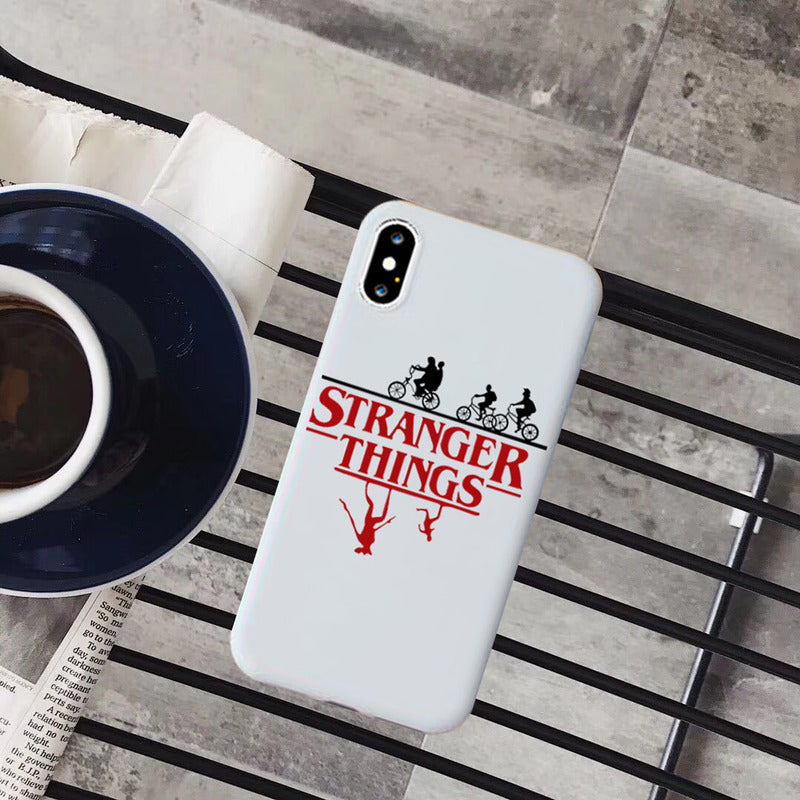 Mäkký obal Stranger Things pre iphone 7 8 Plus X XS XR XS 11 12 Pro MAX