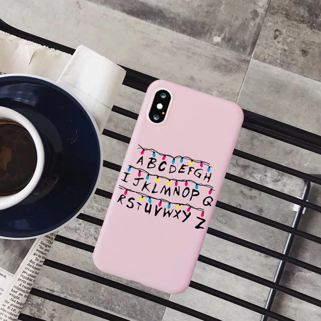 Mäkký obal Stranger Things pre iphone 7 8 Plus X XS XR XS 11 12 Pro MAX