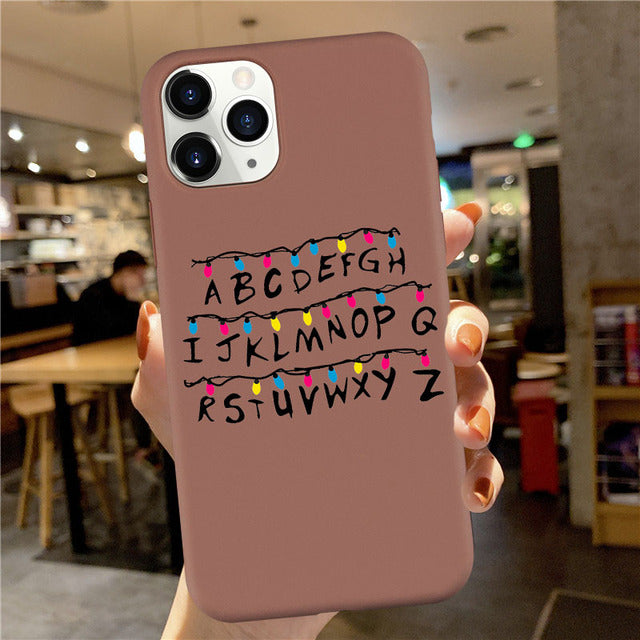 Mäkký obal Stranger Things pre iphone 7 8 Plus X XS XR XS 11 12 Pro MAX