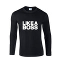 Pánske tričko s nápisom Like a boss