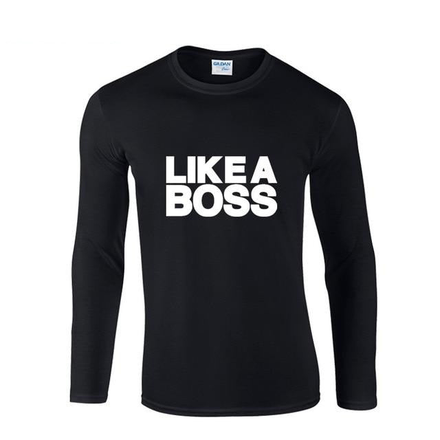 Pánske tričko s nápisom Like a boss