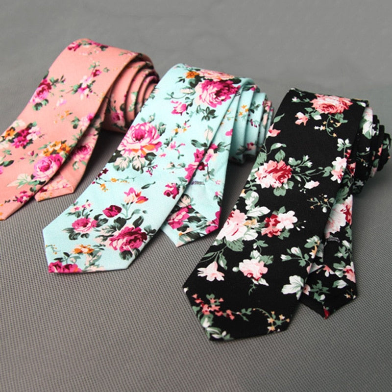 Skinny kravata so vzorom