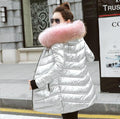 Dámska zimná bunda s veľkou kožušinkou