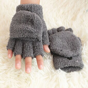Detské chlpaté rukavice