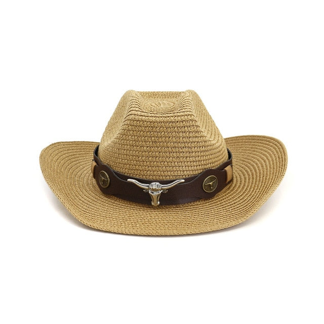 Pánsky slamený kowbojský klobúk